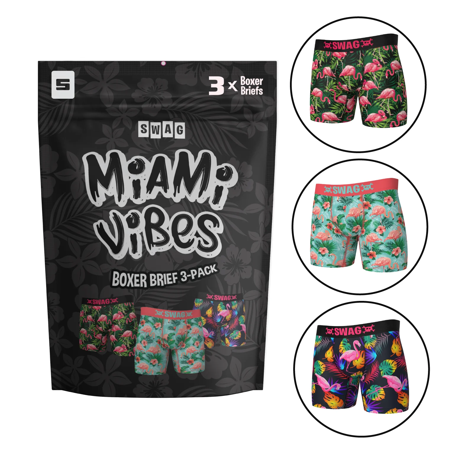 SWAG Miami Vibes Boxer Brief 3-Pack